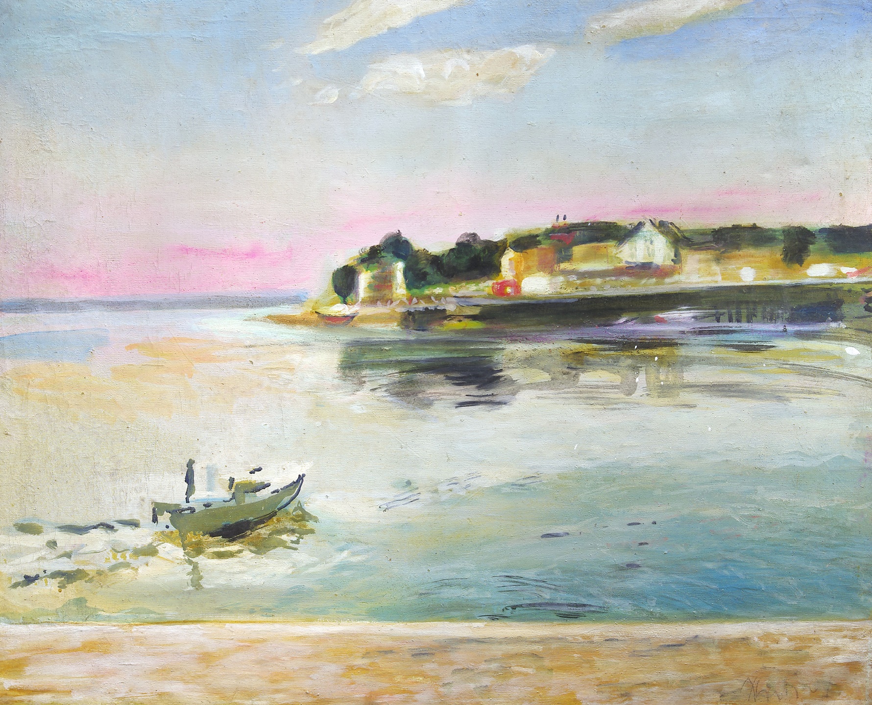 départ en barque